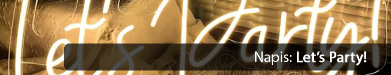 Napis led (ledon): Let's Party! - wynajem Łańcut, Rzeszów